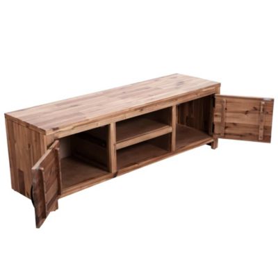 Meuble TV bois massif d'acacia 120 x 35 x 40 cm - Prolenta Premium