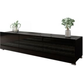 Meuble TV "Bralani 150"  150 x 43 x 37 cm  Noir