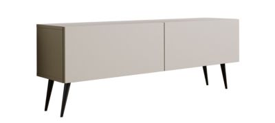 Meuble TV : Cachemire, Pieds Noirs, 140 x 52 x 32 cm