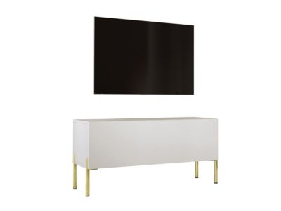 Meuble TV : Cachemire, Pieds Or, 100 x 52 x 32 cm