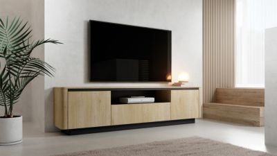 Meuble TV, chêne crémone, 200 x 54,9 x 38,1 cm
