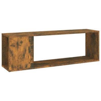 Meuble TV Chêne fumé 100x24x32 cm Bois d'ingénierie - Prolenta Premium