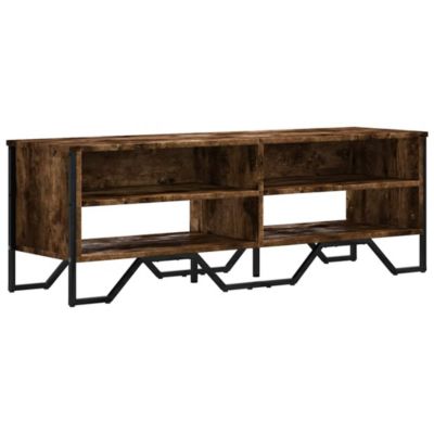 Meuble TV chêne fumé 122x34x41 cm bois d'ingénierie - Prolenta Premium