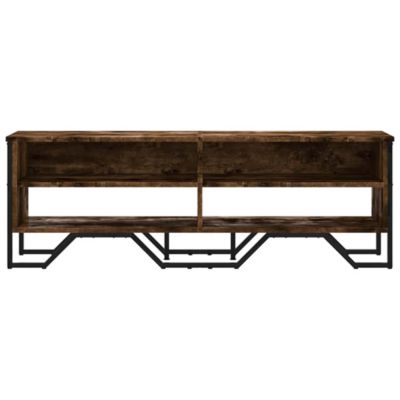 Meuble TV chêne fumé 122x34x41 cm bois d'ingénierie - Prolenta Premium