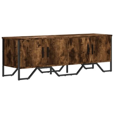 Meuble TV chêne fumé 122x34x41 cm bois d'ingénierie - Prolenta Premium