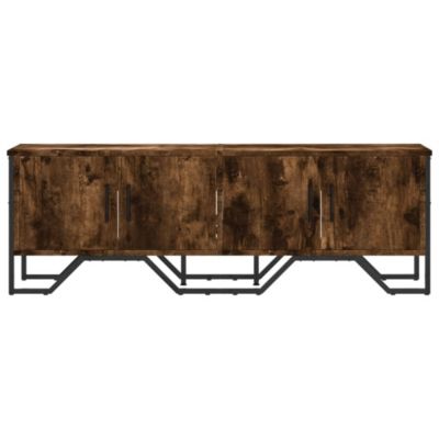 Meuble TV chêne fumé 122x34x41 cm bois d'ingénierie - Prolenta Premium