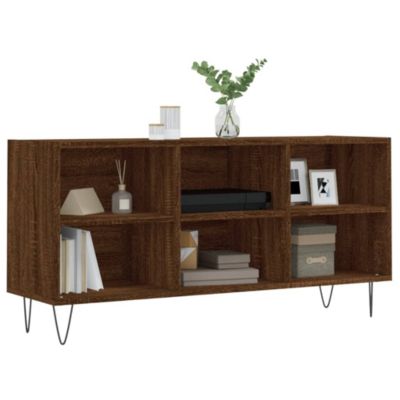 Meuble TV chêne marron 103,5x30x50 cm bois d'ingénierie - Prolenta Premium