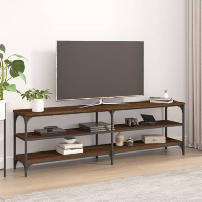 Meuble TV chêne marron 160x30x50 cm bois d'ingénierie - Prolenta Premium