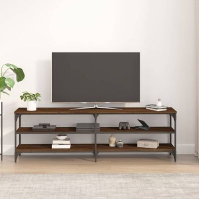 Meuble TV chêne marron 160x30x50 cm bois d'ingénierie - Prolenta Premium