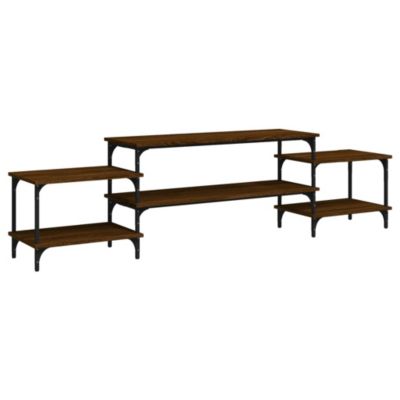 Meuble TV chêne marron 197x35x52 cm bois d'ingénierie - Prolenta Premium
