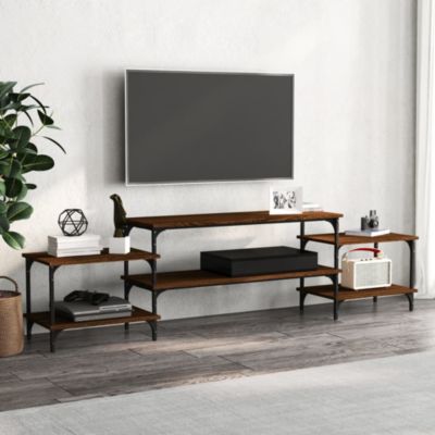 Meuble TV chêne marron 197x35x52 cm bois d'ingénierie - Prolenta Premium