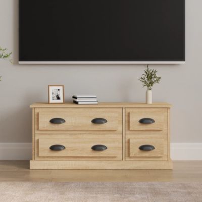 Meuble TV chêne sonoma 100x35,5x45 cm bois d'ingénierie - Prolenta Premium