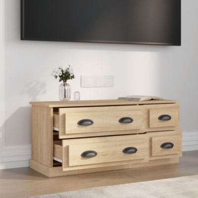 Meuble TV chêne sonoma 100x35,5x45 cm bois d'ingénierie - Prolenta Premium