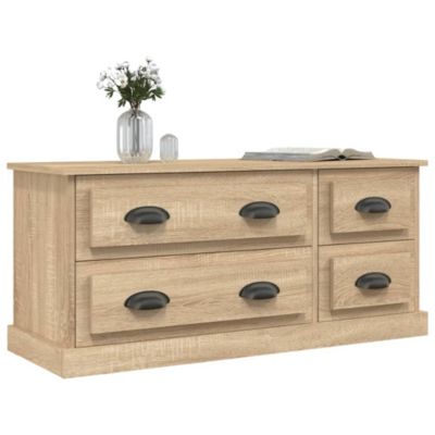 Meuble TV chêne sonoma 100x35,5x45 cm bois d'ingénierie - Prolenta Premium