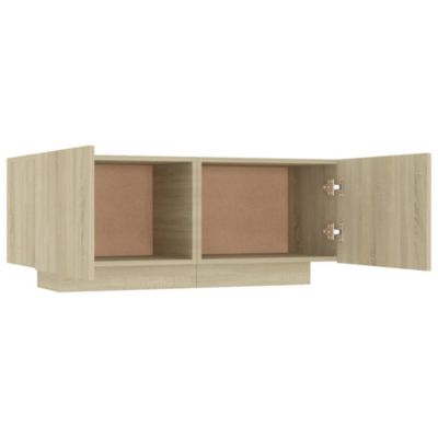 Meuble TV Chêne sonoma 100x35x40 cm Bois d'ingénierie - Prolenta Premium