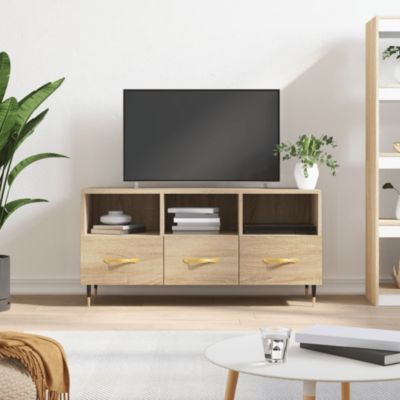 Meuble TV chêne sonoma 102x36x50 cm bois d'ingénierie - Prolenta Premium