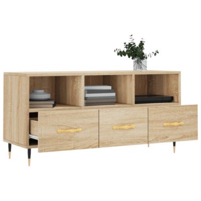 Meuble TV chêne sonoma 102x36x50 cm bois d'ingénierie - Prolenta Premium