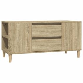 Meuble TV Chêne sonoma 102x44,5x50 cm Bois d'ingénierie - Prolenta Premium