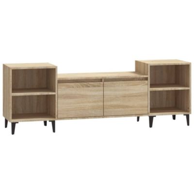 Meuble TV Chêne sonoma 160x35x55 cm Bois d'ingénierie - Prolenta Premium