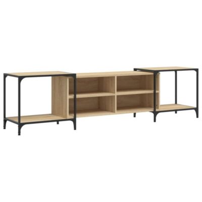 Meuble TV chêne sonoma 203x37x50 cm bois d'ingénierie - Prolenta Premium