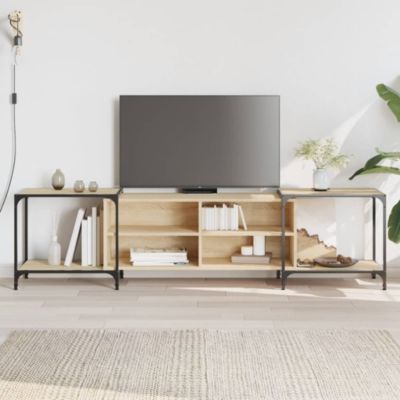 Meuble TV chêne sonoma 203x37x50 cm bois d'ingénierie - Prolenta Premium