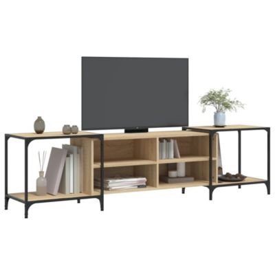 Meuble TV chêne sonoma 203x37x50 cm bois d'ingénierie - Prolenta Premium