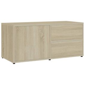 Meuble TV Chêne sonoma 80x34x36 cm Bois d'ingénierie - Prolenta Premium