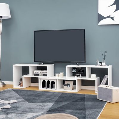 Meuble TV Console 3 pièces pour téléviseurs Meuble multimédia Moderne avec Grand Espace de Rangement
