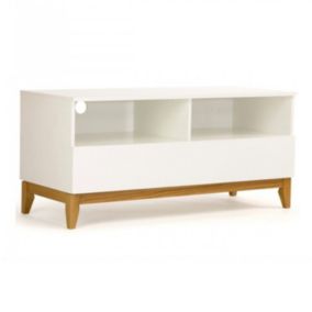 Meuble TV Design "Blanco" 120cm Blanc