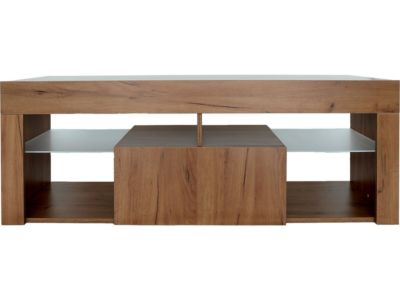 Meuble TV design bois "Hugo"  140 x 40 x 50 cm  Marron