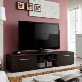 Meuble TV Design "Bono II" 180cm Wengé