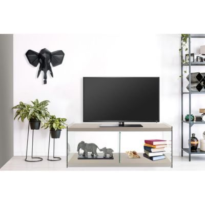 Meuble TV Design "Elementary" 120cm Argent