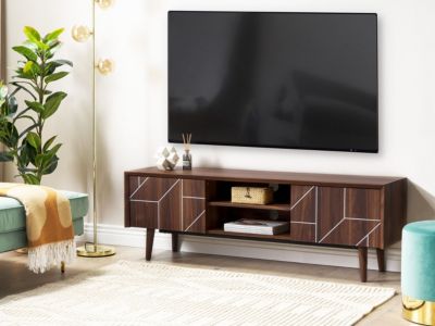 Meuble TV FRANKLIN Marron foncé