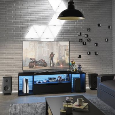 Meuble TV gamer Hack - L163 x H48 x P45 cm