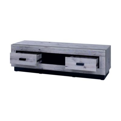 Meuble TV grand modèle MALAGA - Coloris chêne Wellington - 170 x 45 x 48 cm