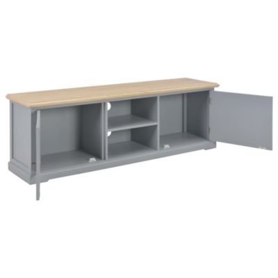 Meuble TV Gris 120x30x40 cm Bois - Prolenta Premium