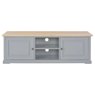 Meuble TV Gris 120x30x40 cm Bois - Prolenta Premium