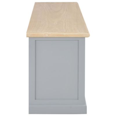 Meuble TV Gris 120x30x40 cm Bois - Prolenta Premium