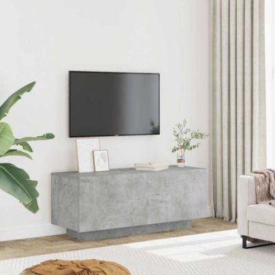 Meuble TV Gris béton 100x35x40 cm Bois d'ingénierie - Prolenta Premium