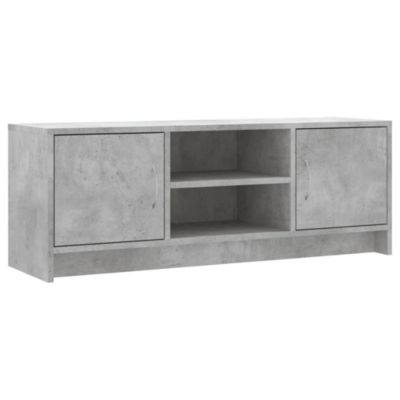 Meuble TV gris béton 102x30x37,5 cm bois d'ingénierie - Prolenta Premium