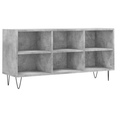 Meuble TV gris béton 103,5x30x50 cm bois d'ingénierie - Prolenta Premium
