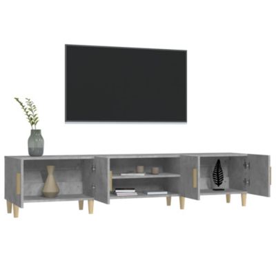 Prolenta Premium - Meuble TV Mural Gris Béton 40,5x30x60 Cm Bois D Ing Nierie