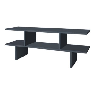 Meuble TV Heim panneau de particules 100 x 30 x 38 cm anthracite en.casa