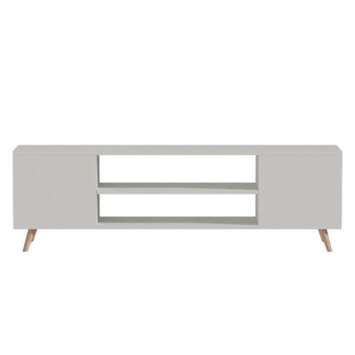 meuble tv icarus blanc-naturel 150x32x46 cm