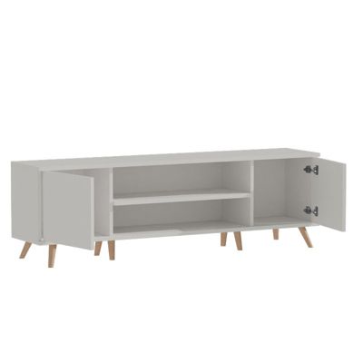 meuble tv icarus blanc-naturel 150x32x46 cm
