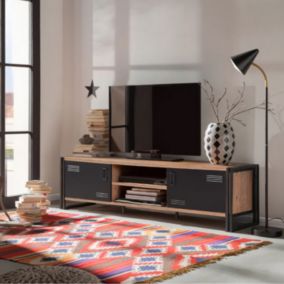 Meuble TV industriel 180 cm SKARM