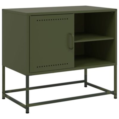 Meuble TV jaune moutarde 100,5x39x60,5 cm acier - Prolenta Premium