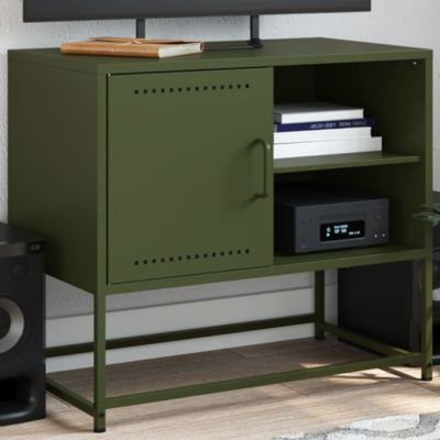 Meuble TV jaune moutarde 100,5x39x60,5 cm acier - Prolenta Premium