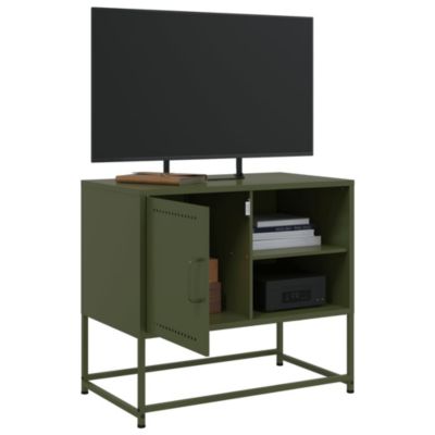 Meuble TV jaune moutarde 100,5x39x60,5 cm acier - Prolenta Premium