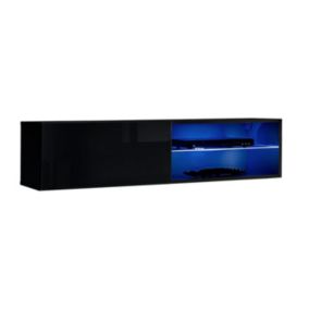 Meuble TV LED Design "Switch IV" 120cm Noir